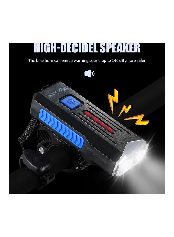 WEST BIKING 360 Rotate Base Rechargeable Bike Light With Horn 20.00*4.10*7.50cm  - Image 4