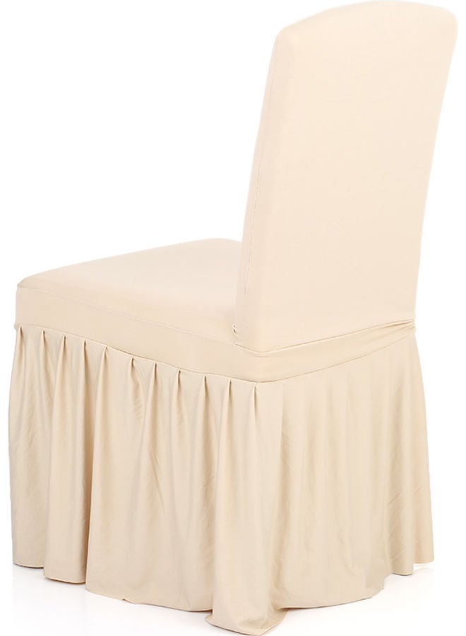 Washable Home Dining Chair Cover Beige  - Image 2