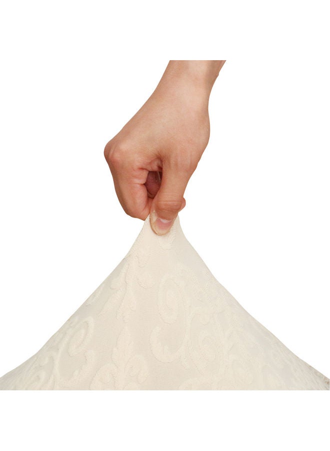 Washable Home Dining Chair Cover Beige  - Image 2