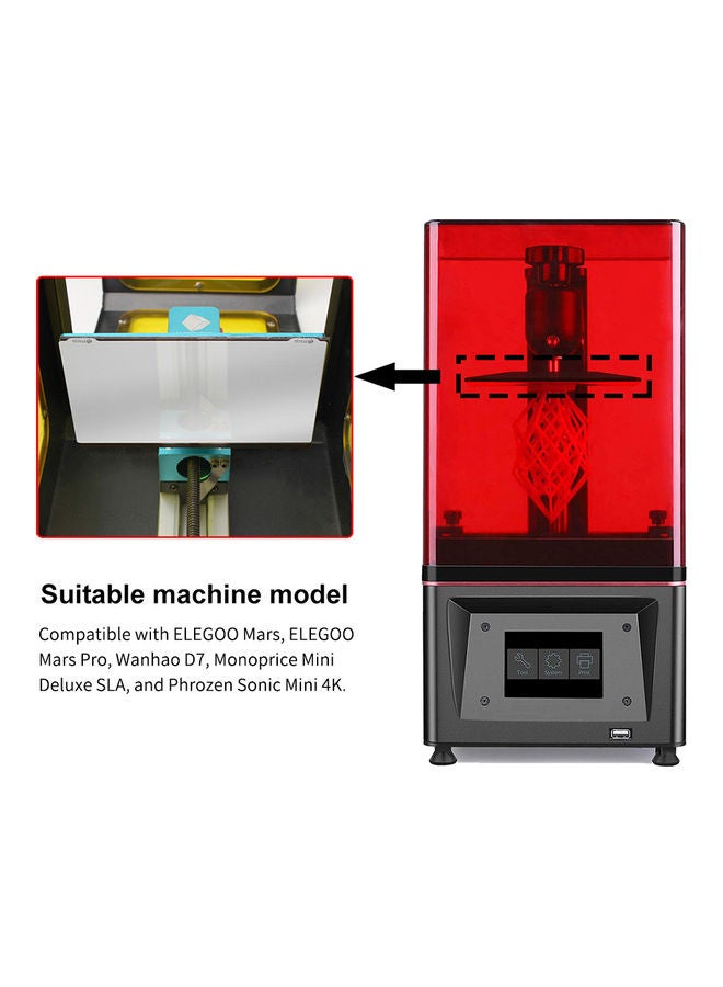 Resin 3D Printer Build Plate Silver - Image 4