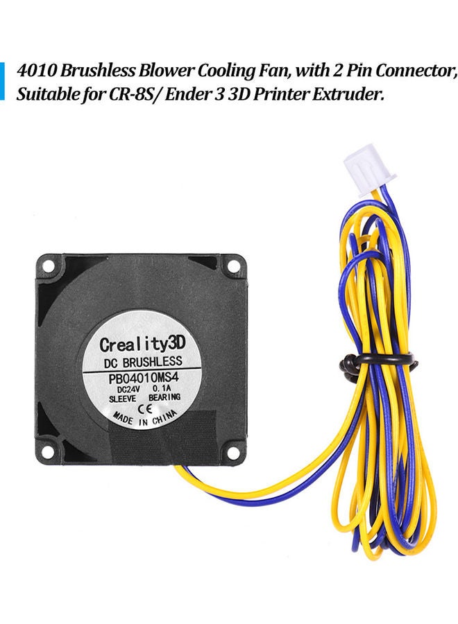Creality 3D Brushless Blower Cooling Fan For 3D Printer Black  - Image 4