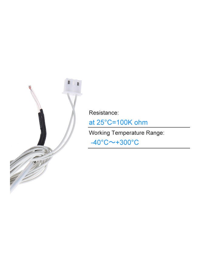 Thermistor Wire For ET4 / ET5 / A8 Plus 3D Printer White  - Image 3