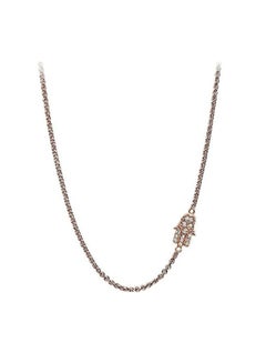 925 Sterling Silver Cubic Zirconia Studded Chain Necklace - v1620994654/N21654120A_1