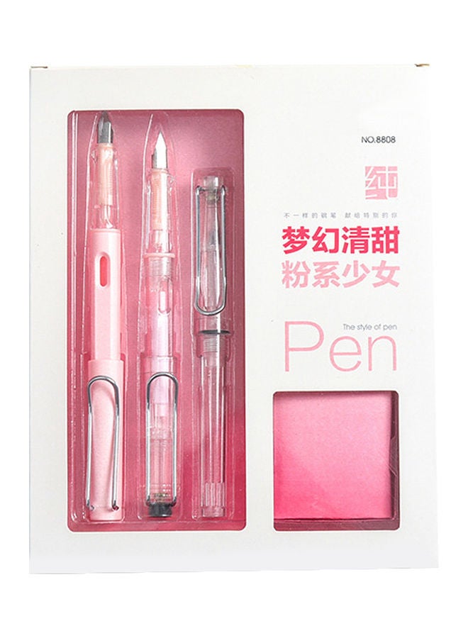 Generic Fountain Pen Set Pink  - Image 1