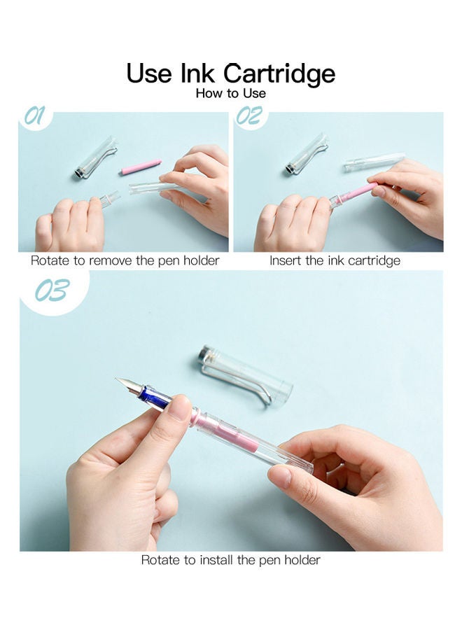 Generic Fountain Pen Set Pink  - Image 3