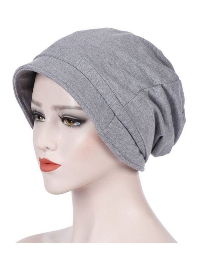 Headscarf Beanie Grey  - Image 1