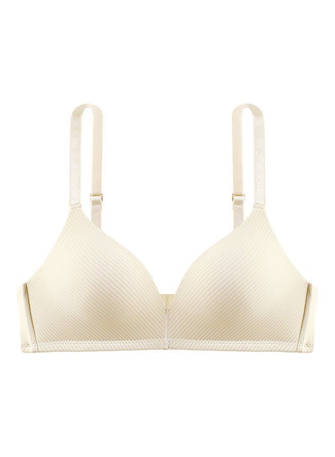Generic - Striped Detail Seamless Bralette Yellow - Image 1