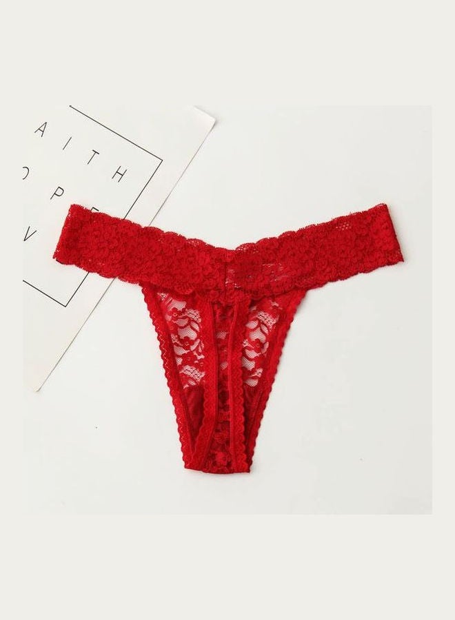 5 Pack Lace Detail Casual Brief Multicolour - Image 2