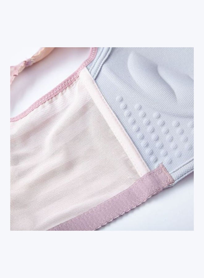 Comfy Beauty Back Thin Bra Panties Set Pink - Image 3