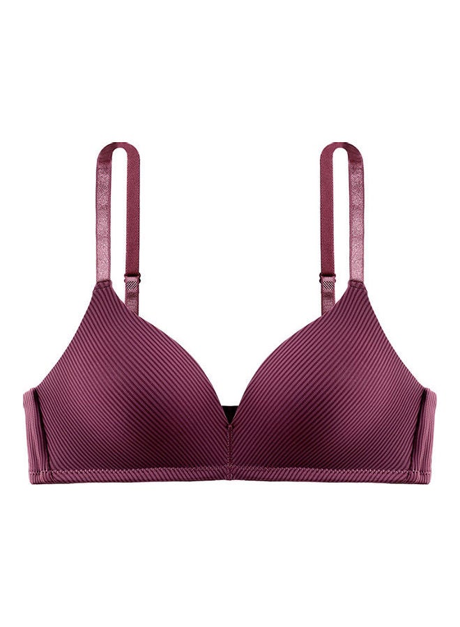 Striped Detail Seamless Bralette Purple 