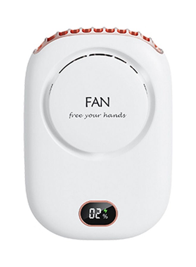 Generic - 3-Speed Hand Free Mini Necklace Fan H39421W-su White - Image 1