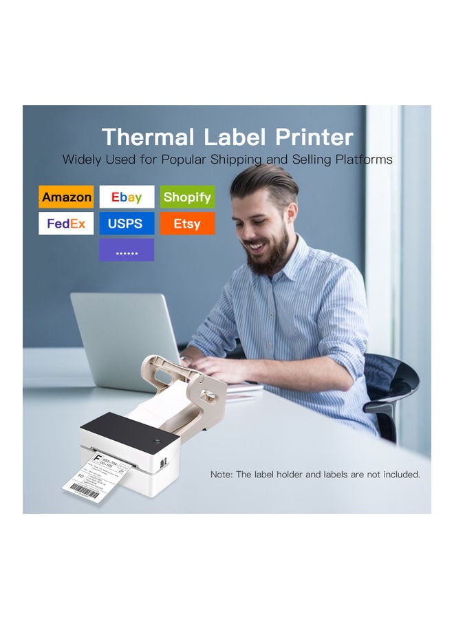 Desktop Label Printer Black/White  - Image 3