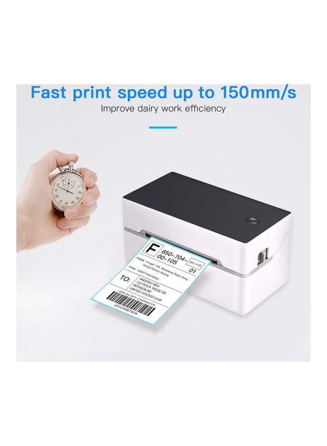Thermal Label Printer Black/White  - Image 3