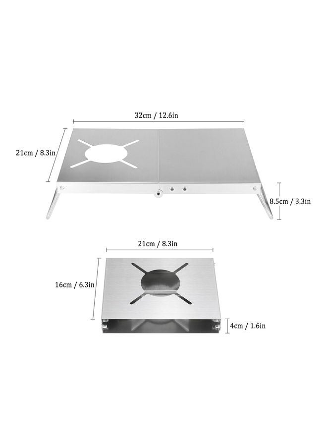 Generic - Stainless Steel Stove Table With Cover 32x21x8.5cm - Image 1