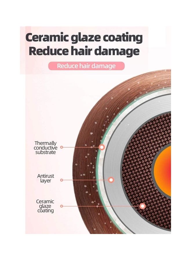 XiuWoo 3 Barrel Iron Hair Curler Rose Gold/White - Image 5