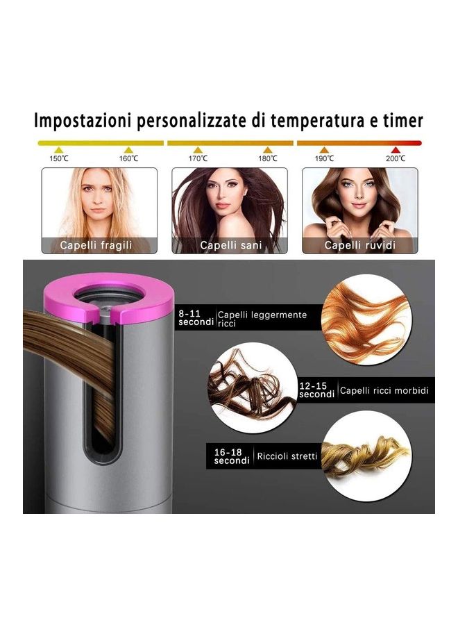 XiuWoo Cordless Hair Curler Silver - Image 2