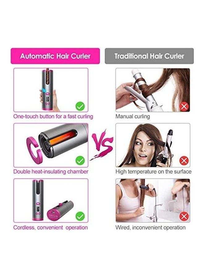 XiuWoo Cordless Hair Curler Silver - Image 3