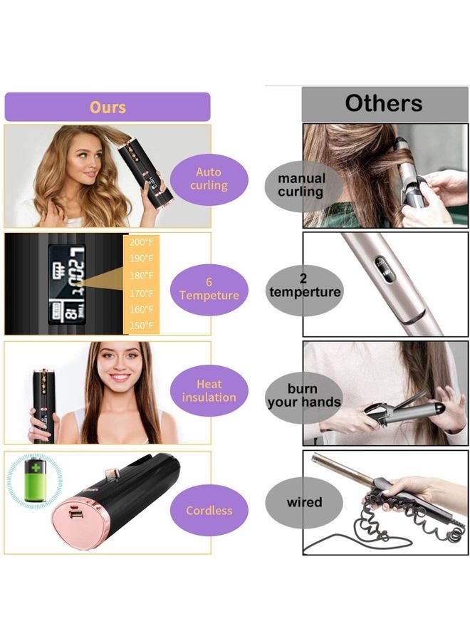 شو وو مجموعة جهاز الكي الأوتوماتيكي اللاسلكي لتجعيد الشعر متعدد الألوان - Image 5