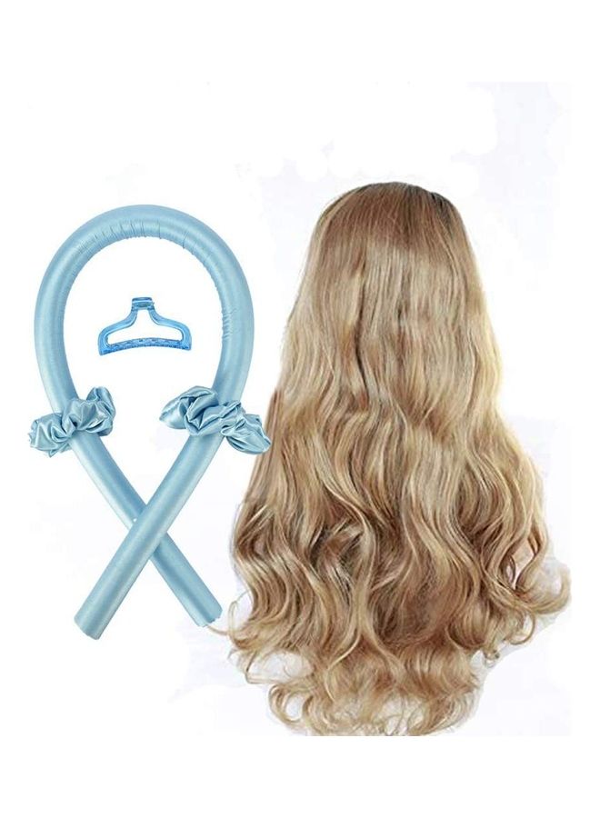 شو وو ربطة رأس بتصميم قضيب لتجعيد الشعر بدون حرارة أزرق - Image 3