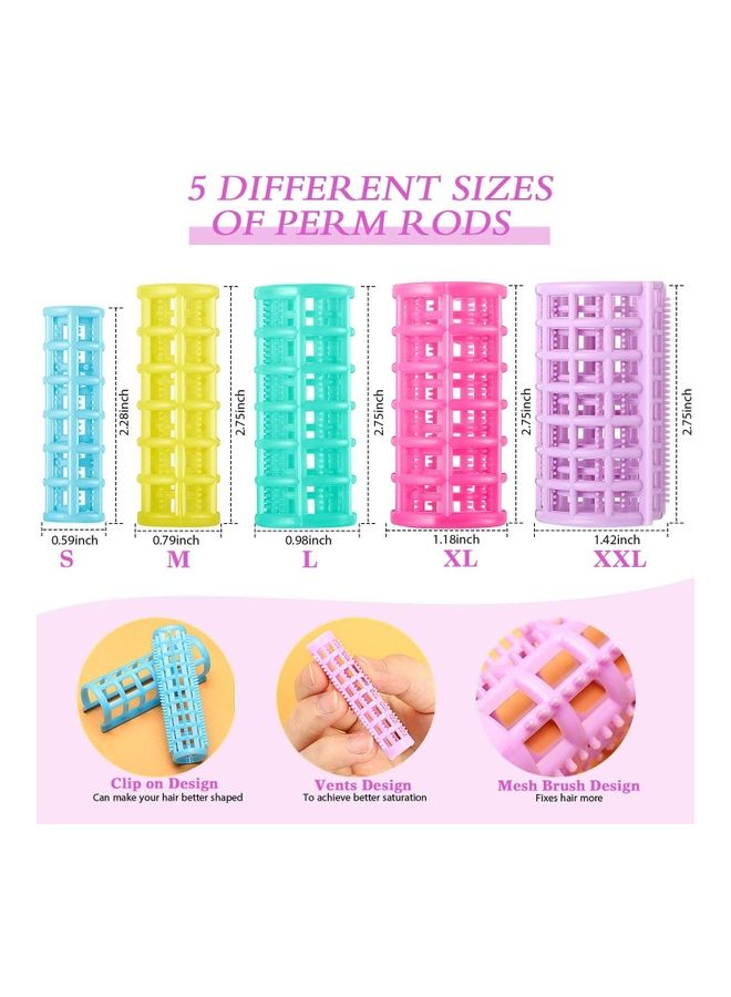 XiuWoo 30-Piece Hair Rollers Multicolour - Image 2
