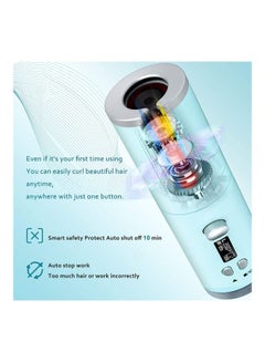 XiuWoo Cordless Hair Curler With Accessories Blue  - Image 5