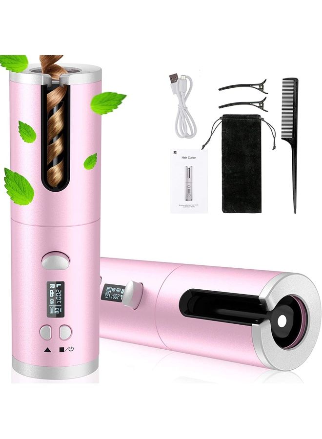 XiuWoo Automatic Hair Curler Set Pink/Black - Image 1