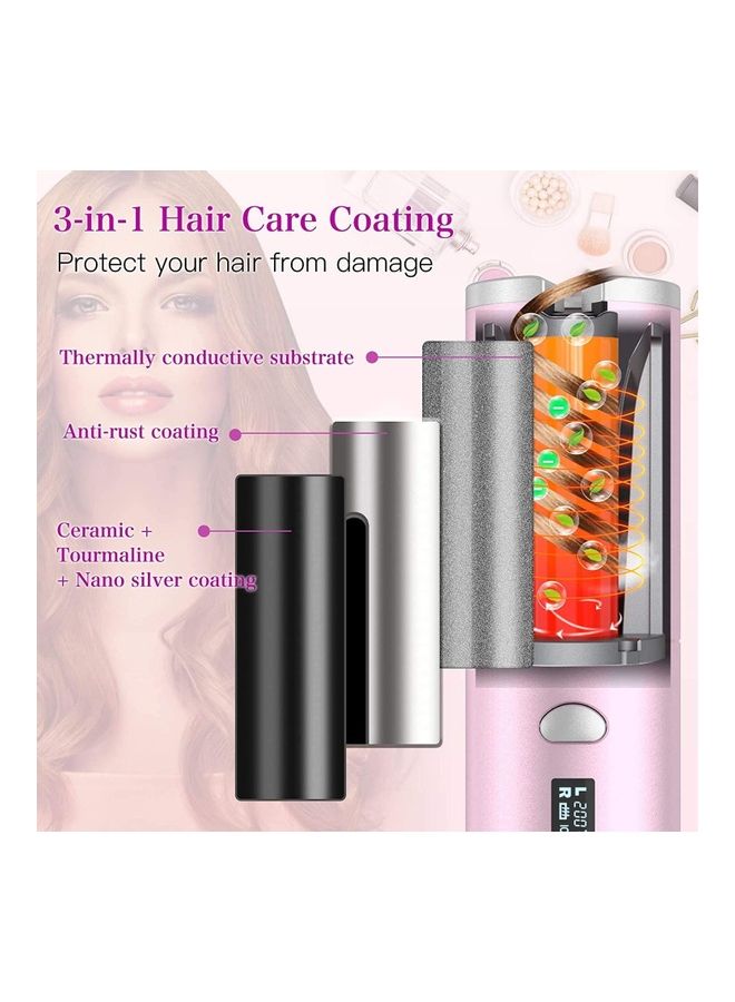 XiuWoo Automatic Hair Curler Set Pink/Black - Image 5