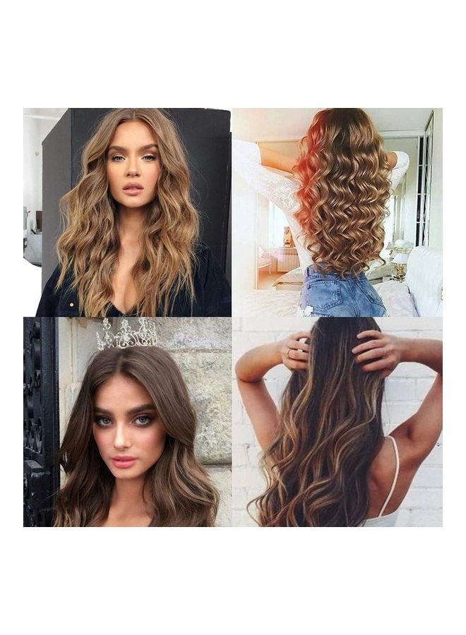 XiuWoo 40-Piece Heatless Spiral Hair Curler Set Blue/Green - Image 5