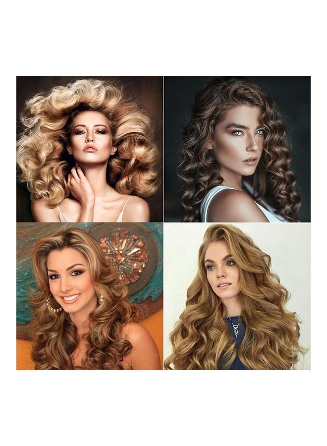 شو وو مجموعة أدوات تجعيد الشعر اللولبية غير الحرارية من 40 قطعة وردي/ برتقالي/ أزرق - Image 5