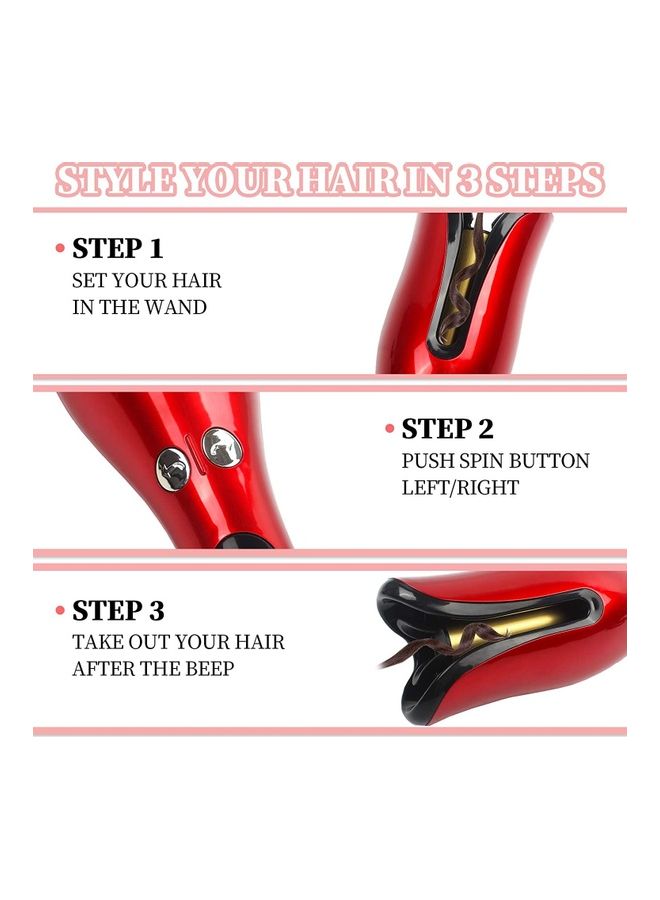 XiuWoo Curling Wand Red - Image 5