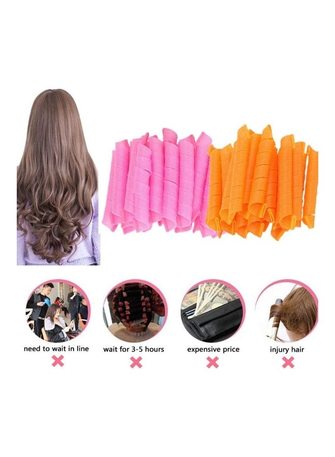 شو وو مجموعة أدوات تجعيد الشعر حلزونية بدون استخدام الحرارة من 31 قطعة متعدد الألوان - Image 2