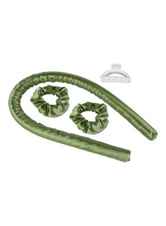 XiuWoo Heatless Curling Rod Headband Curler Set Green  - Image 1