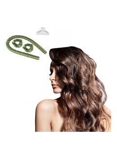 XiuWoo Heatless Curling Rod Headband Curler Set Green  - Image 2