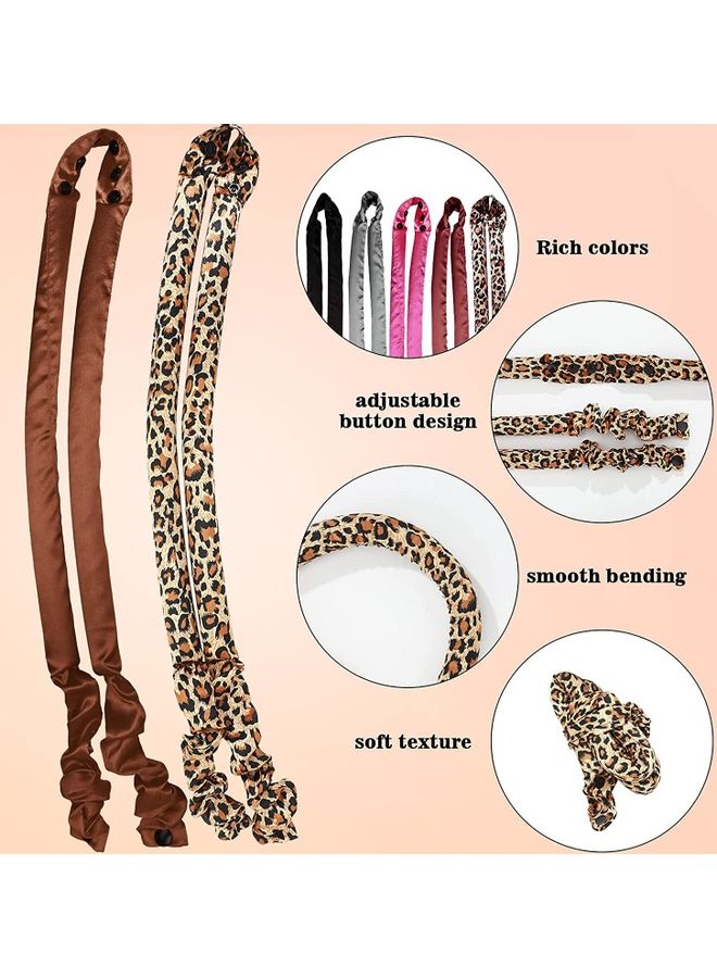 شو وو أدوات تمويج الشعر بدون استخدام الحرارة من قطعتين بني/بيج - Image 2