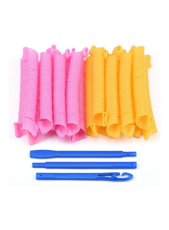 XiuWoo 20-Piece Heatless Spiral Hair Curler Set Multicolour - Image 1