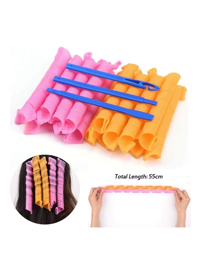 XiuWoo 20-Piece Heatless Spiral Hair Curler Set Multicolour - Image 2