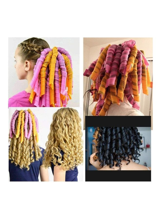 XiuWoo 20-Piece Heatless Spiral Hair Curler Set Multicolour - Image 5