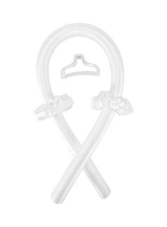 XiuWoo Sponge Heatless Curling Rod Headband White  - Image 1