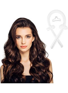 XiuWoo Sponge Heatless Curling Rod Headband White  - Image 3