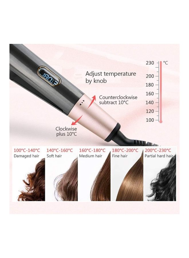 XiuWoo 2-In-1 Hair Curler Set Black/Pink - Image 4