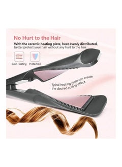 XiuWoo 2-In-1 Hair Curler Set Black/Pink  - Image 5