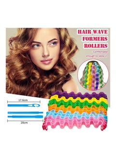XiuWoo 30-Piece Heatless Spiral Hair Curler Set Multicolour  - Image 4