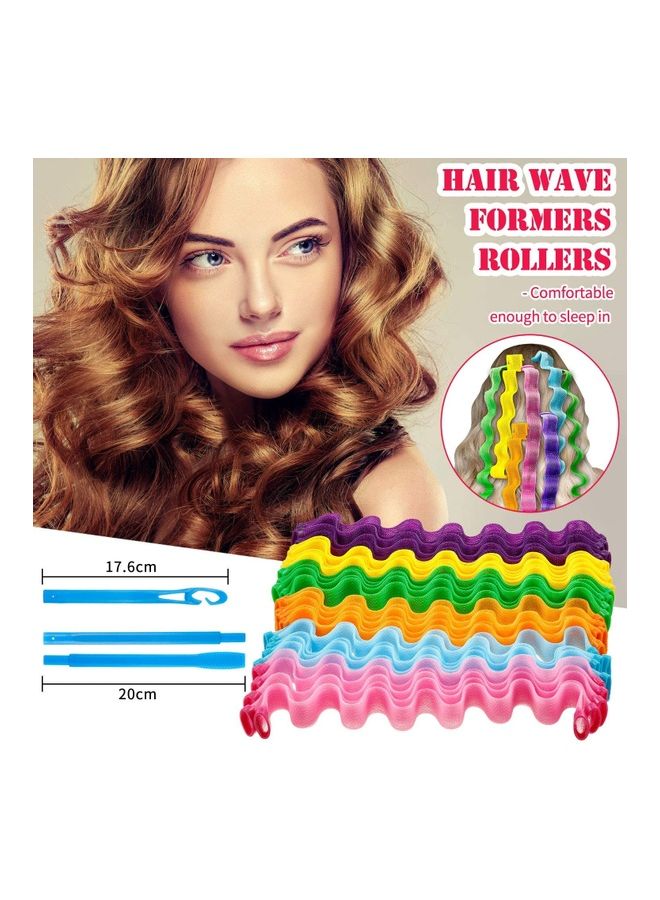 XiuWoo 30-Piece Heatless Spiral Hair Curler Set Multicolour - Image 4