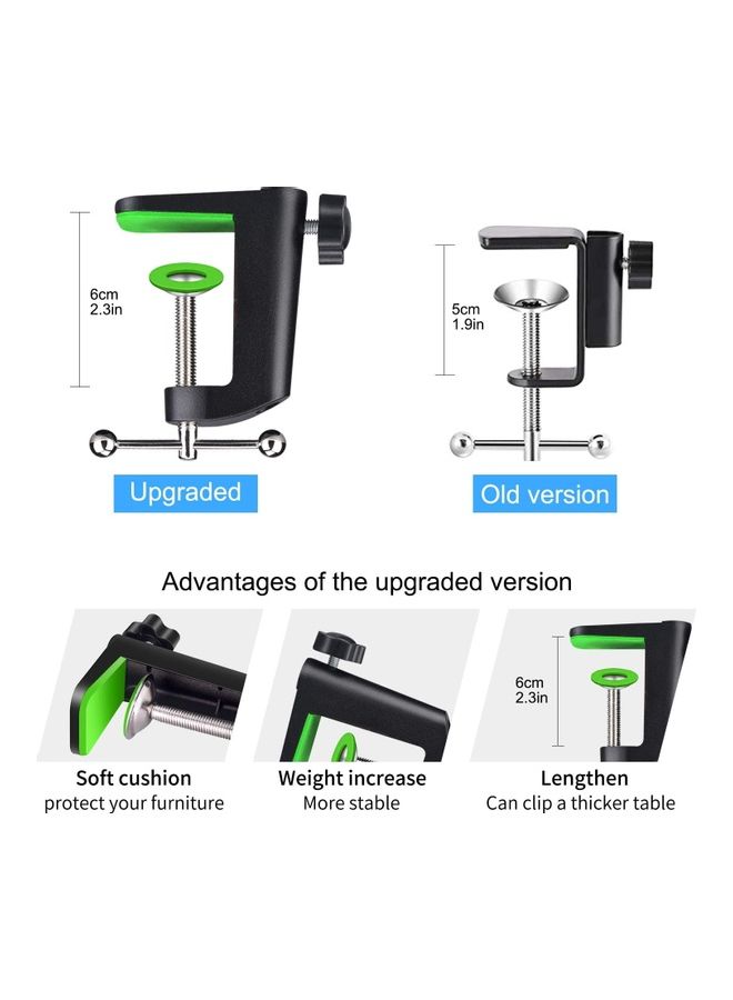 شو وو حامل ميكروفون قابل للتعديل يثبَّت على طاولة صلبة - Image 4