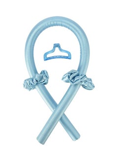 XiuWoo Heatless Curling Rod Headband Blue  - Image 1