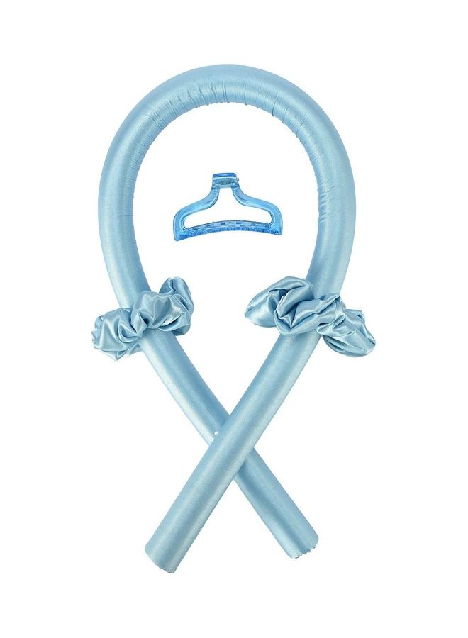XiuWoo Heatless Curling Rod Headband Blue - Image 1