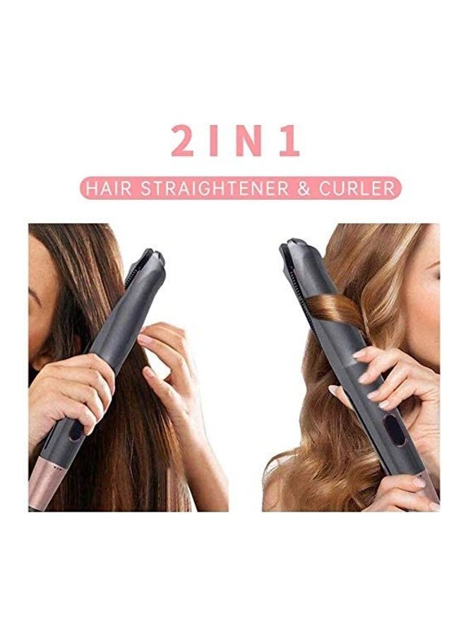 شو وو مجموعة آلة تجعيد الشعر 2 في 1 أسود/وردي - Image 3