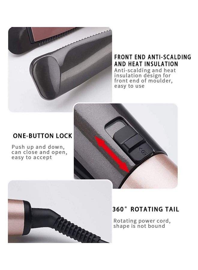 شو وو مجموعة آلة تجعيد الشعر 2 في 1 أسود/وردي - Image 5