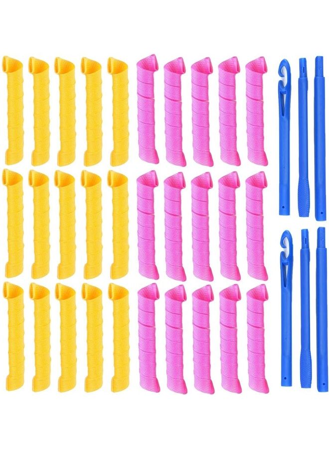 XiuWoo 30-Piece Heatless Magic Hair Curlers Set Multicolour - Image 1