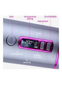 XiuWoo USB Rechargeable Cordless Curling Iron Multicolour  - Image 4